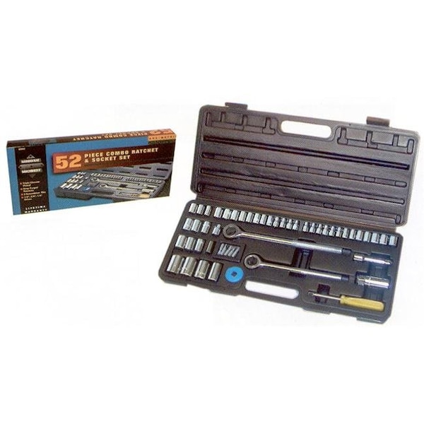 Great Neck Great Neck Saw .25in. & .38in. Drive 6 Point SAE & Metric 52 Socket Piece Set SCS52 - 76812001658