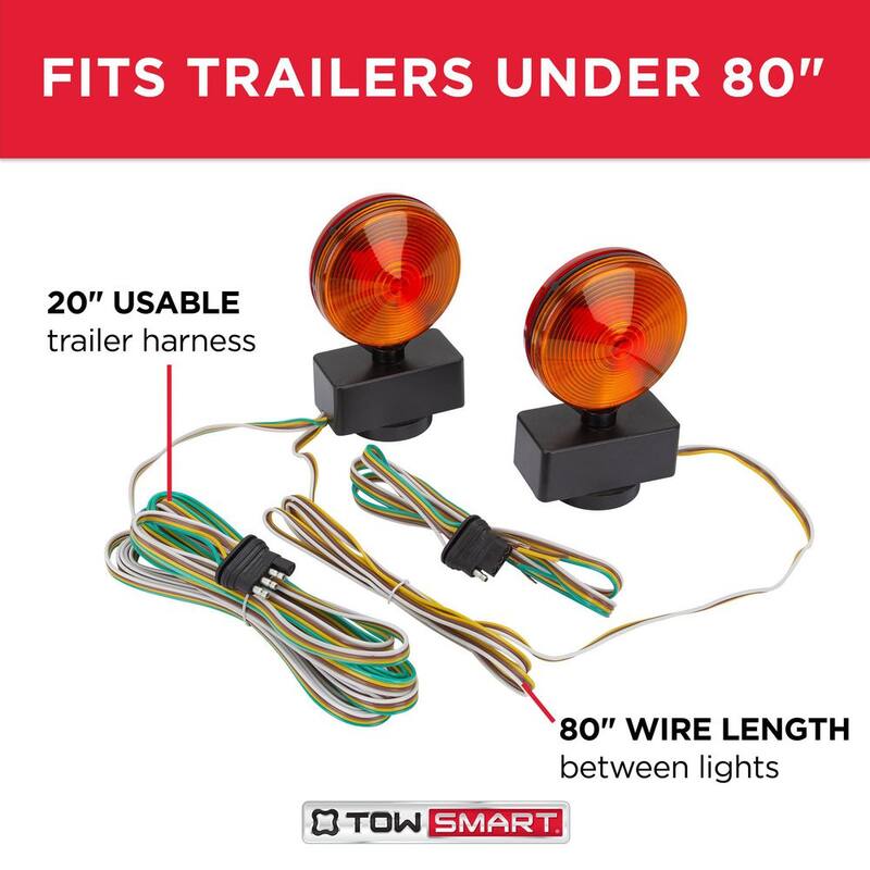 TowSmart 80 in. Under Magnetic Towing Trailer Light Kit - 1402