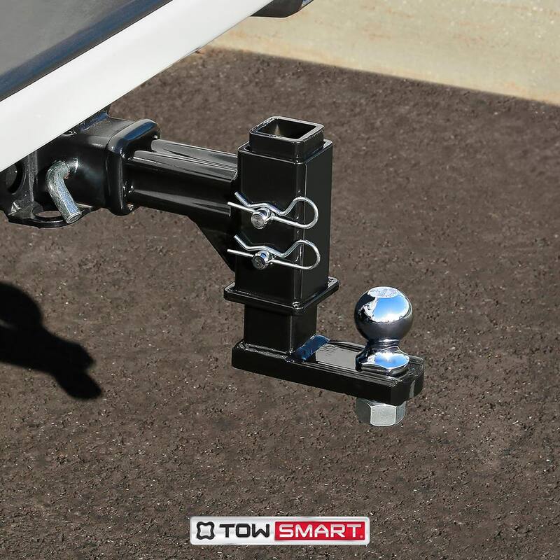 TowSmart Class IV, 7,500 lbs. 7-1/2 in. Drop to 6-1/4 in. Rise, Adjustable X-Mount Trailer Hitch Ball Mount - 9197