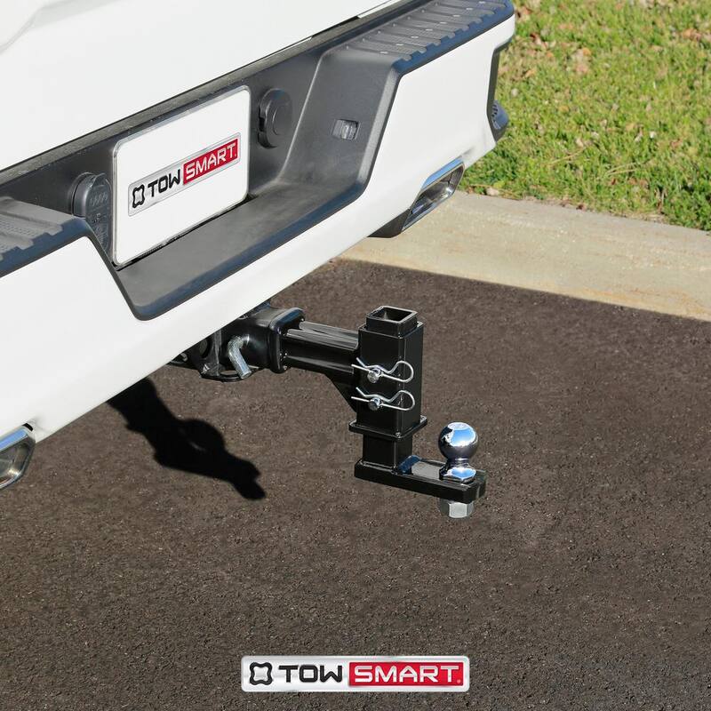TowSmart Class IV, 7,500 lbs. 7-1/2 in. Drop to 6-1/4 in. Rise, Adjustable X-Mount Trailer Hitch Ball Mount - 9197