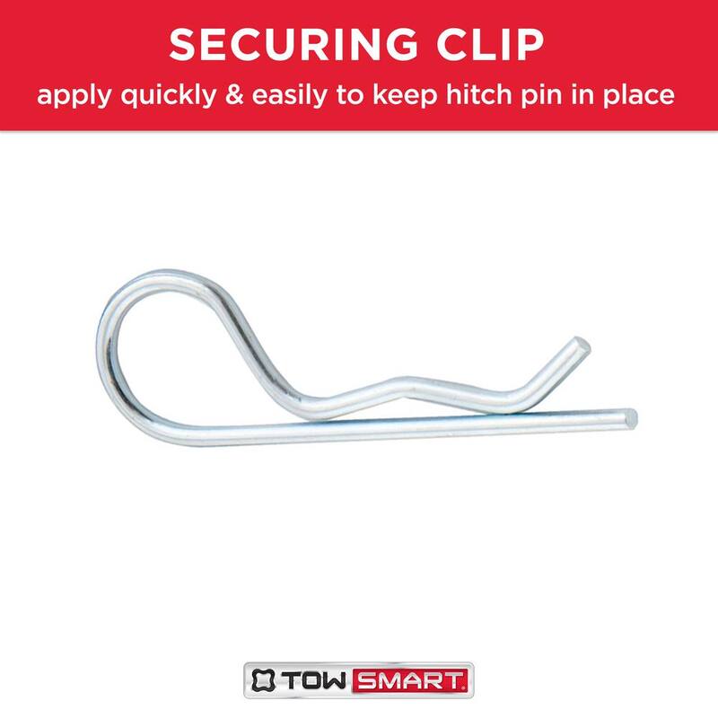 TowSmart Standard 5/8 in. dia Steel Bent Hitch Pin with Clip - Fits 2 in. x 2 in. Hitch Receivers - 747M