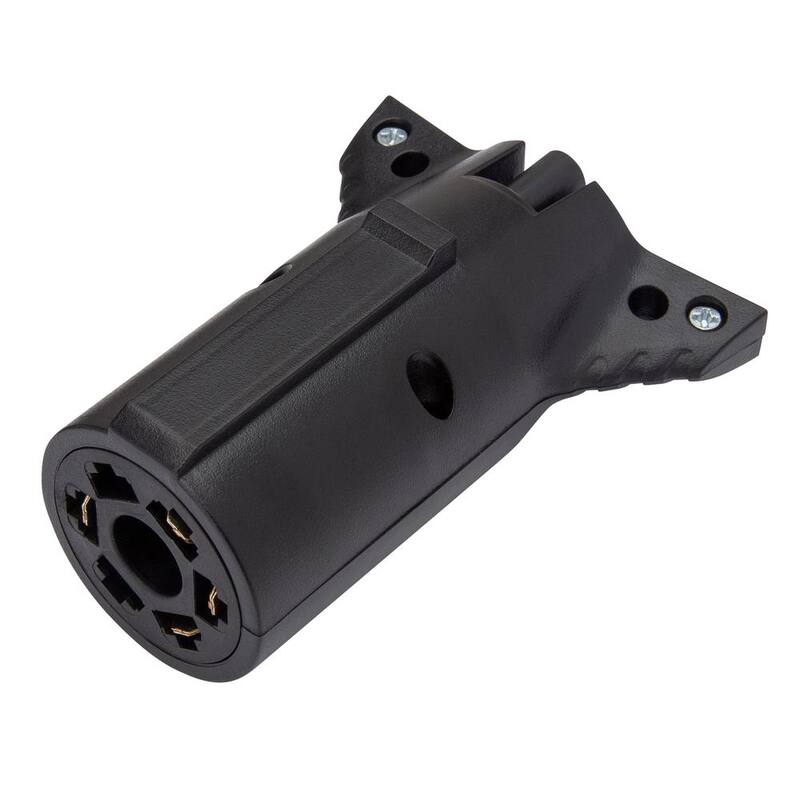 TowSmart 7-Way Round Blade to 4-Way Flat Trailer Light Wiring Connector - 1422