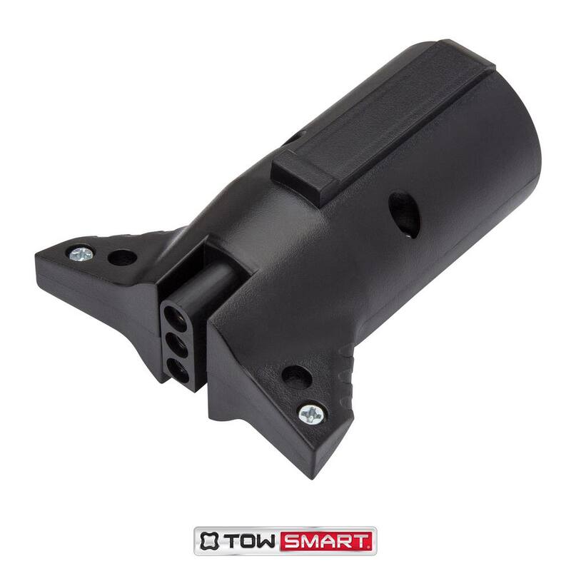 TowSmart 7-Way Round Blade to 4-Way Flat Trailer Light Wiring Connector - 1422