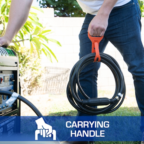 Duromax 240v 30A 10GA 50Ft Generator Cord with Cord Hanger - XP3050GC