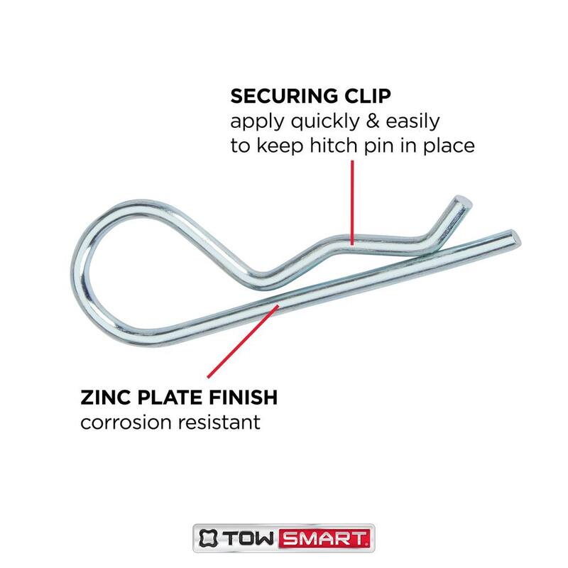 TowSmart Steel Hitch Pin Clips (3-Pack) - 739M