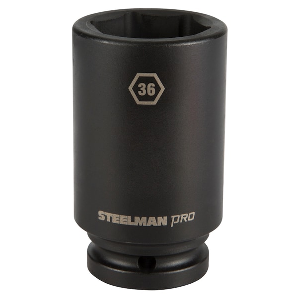 Steelman 3/4" Drive x 36mm 6-Point Deep Impact Socket - 79262