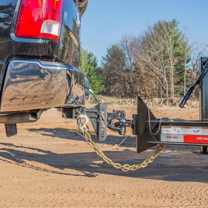 CURT 20,000 lbs. Adjustable Trailer Hitch Channel Mount Ball & Pintle Hook Combination with 2-5/16 in. Ball (2-1/2 in. Shank) - 45908