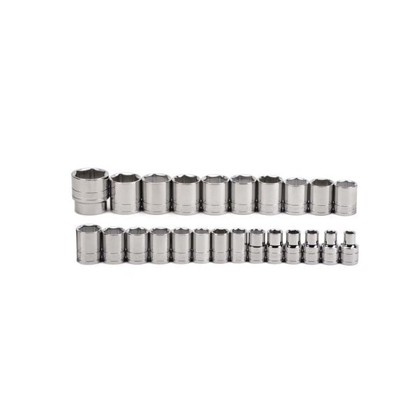 Williams Socket Set, 10 Pieces, 1/2 Inch Dr, Shallow, 1/2 Inch Size - JHW32941