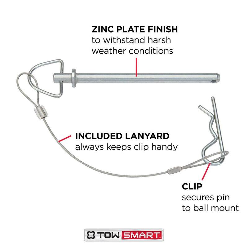 TowSmart 3/8 in. x 4-3/4 in. Steel Clevis Pin - 1203