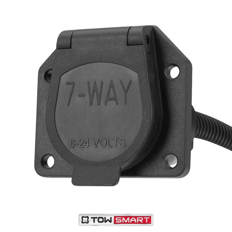 TowSmart 7-Way Blade to 4-Way Flat Trailer Light Wiring Adapter - 1415