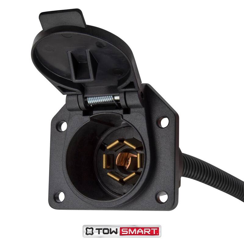 TowSmart 7-Way Blade to 4-Way Flat Trailer Light Wiring Adapter - 1415