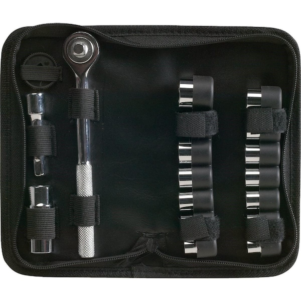 All-Source Standard/Metric 3/8 In. Drive 6-Point Shallow Ratchet & Socket Set 21-Piece - 359890