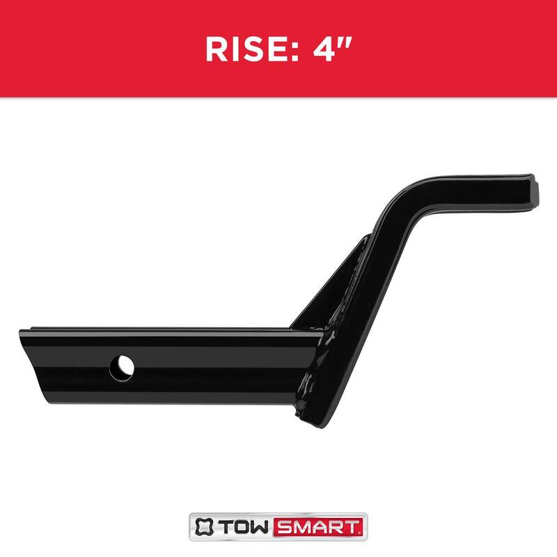 TowSmart Class 3 5,000 lb. 5-1/4 in. Drop, 4 in. Rise, 1 in. Shank X-Mount Reversible Trailer Hitch Ball Mount - 702