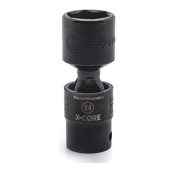 Gearwrench 1/2" Drive 6 Point Standard X-Core™ Pinless Impact Universal Metric Socket 22mm - 84732