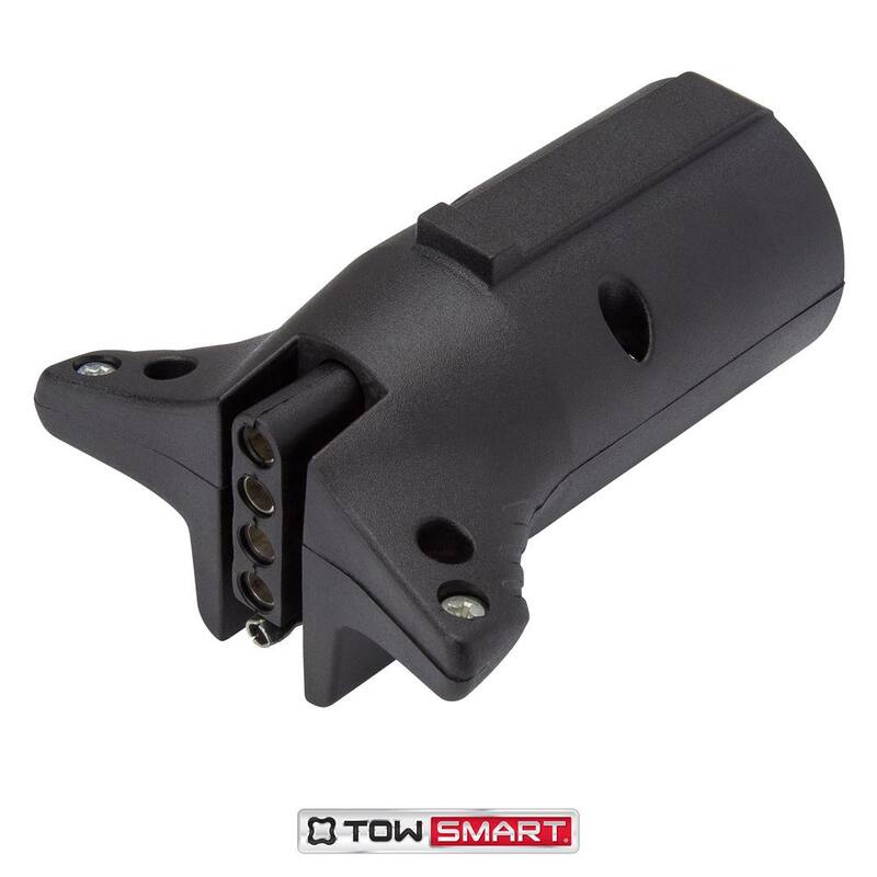 TowSmart 7-Way Blade to 5-Way Flat Trailer Light Wiring Adaptor - 1429