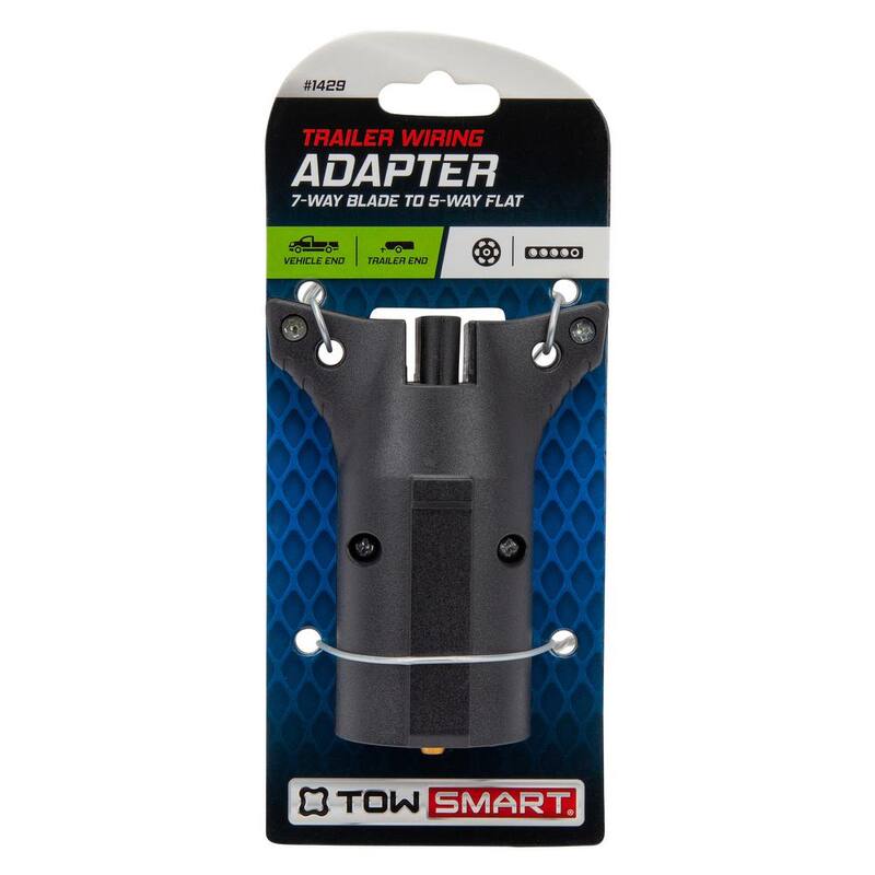 TowSmart 7-Way Blade to 5-Way Flat Trailer Light Wiring Adaptor - 1429