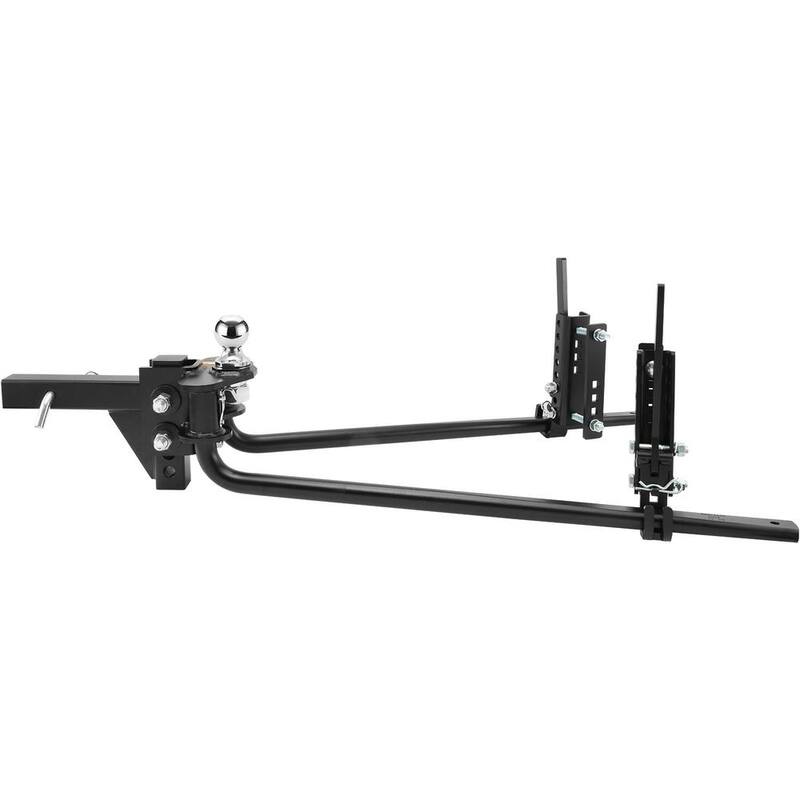 SKYSHALO Weight Distribution Hitch Kit 2 in. Shank Weight Distributing Hitch 2.5 in. Drop, 6.5 in. Rise (15K lbs., 35 in. Bars) - YBKZTCG7IN251IZFWV0-0619