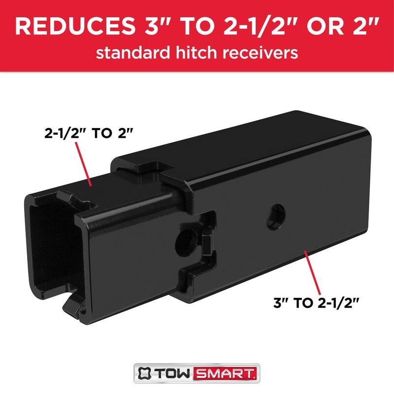 TowSmart Class 3/4 to Class V Receiver Adapter, Fits Up to 3 in. Receivers - 7369