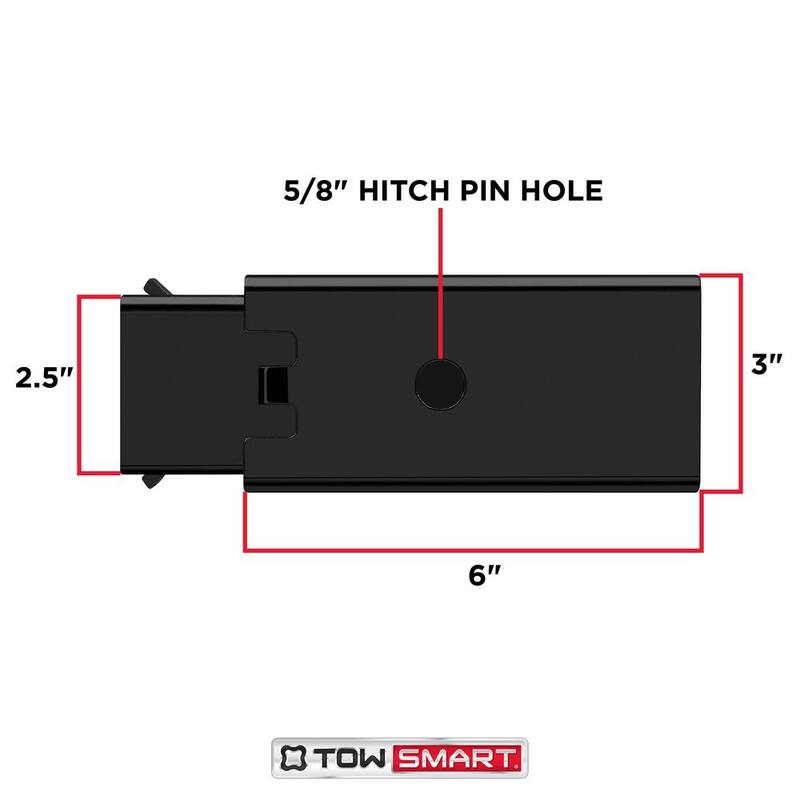TowSmart Class 3/4 to Class V Receiver Adapter, Fits Up to 3 in. Receivers - 7369