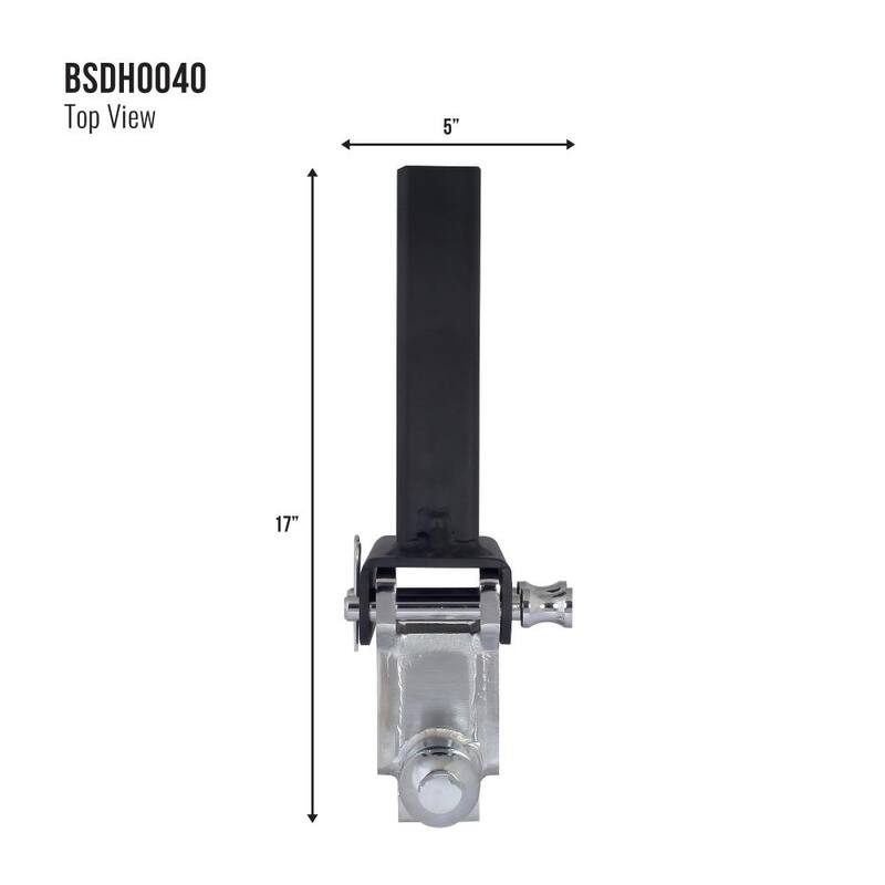 Trailer Valet Blackout 0 in. -6 in. Drop 14000 lbs. Capacity Class V Hitch - Adjustable (Dual Reversible 2 in. Plus 2-5/16 in.) - BSDH0040