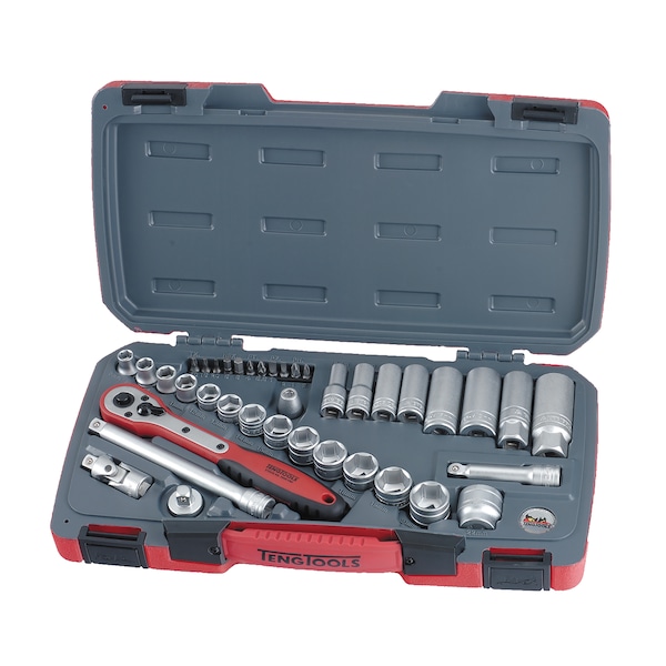 Teng Tools T3839 - 39 Piece 3/8" Drive Regular and Deep Metric So - T3839