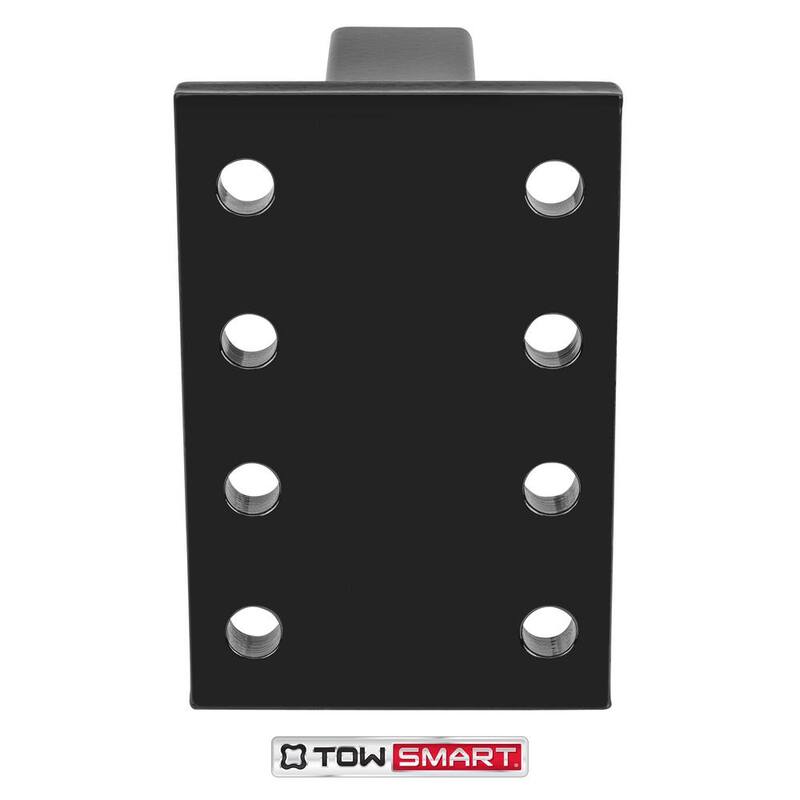 TowSmart Pintle Hook Mounting Plate for 2 in. Hitches - 6-1/2 in. Shank, 8 Hole, 10,000 lb. capacity - 9231