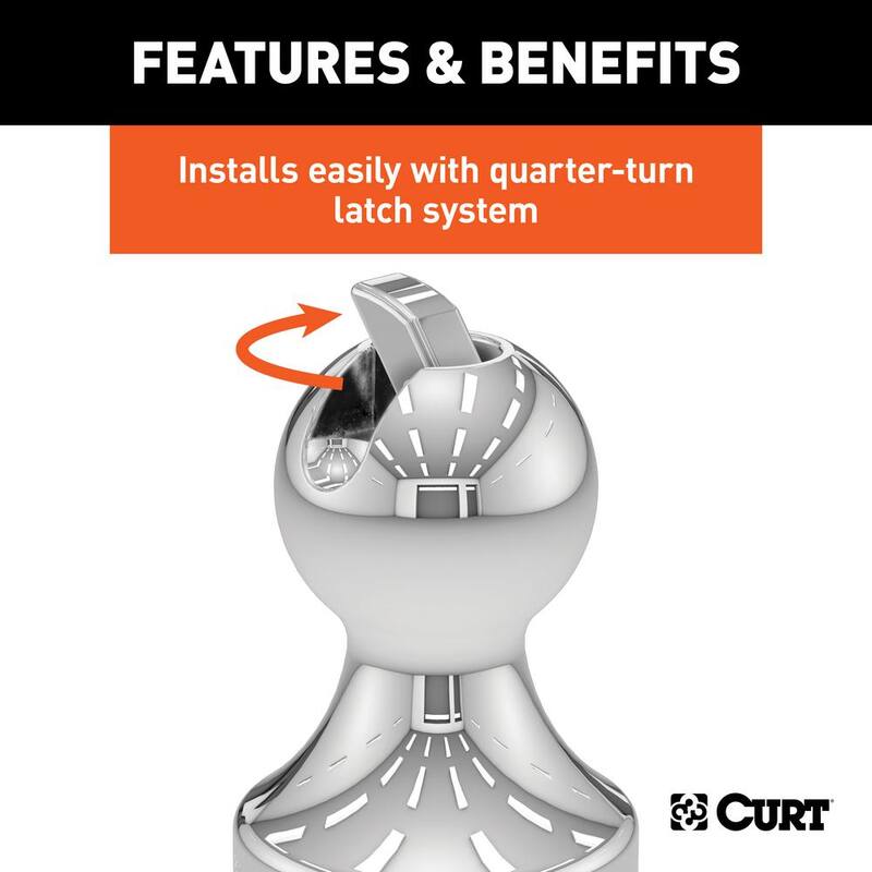 CURT OEM Puck System 2-5/16 in. Gooseneck Ball & Safety Chain Anchor Kit for Ram - 60618