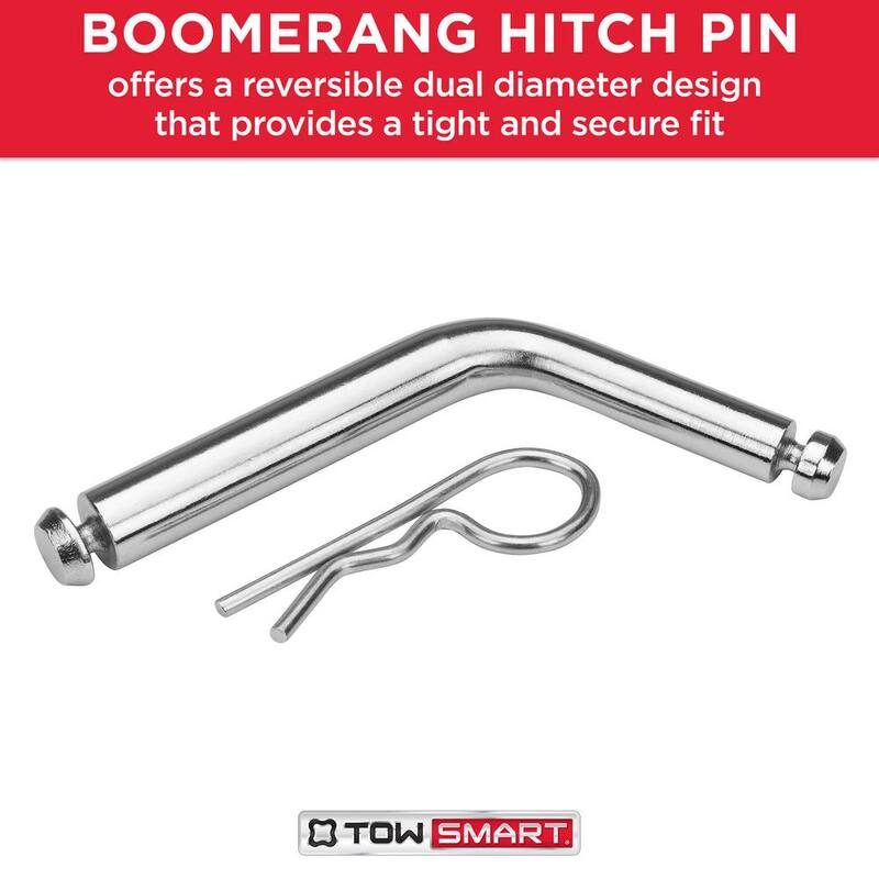 TowSmart Steel Boomerang Hitch Pin - Fits 1/2 in. and 5/8 in. Receivers - 740M