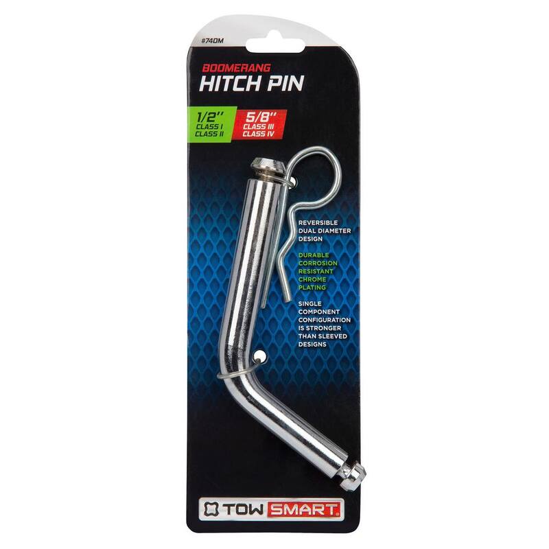 TowSmart Steel Boomerang Hitch Pin - Fits 1/2 in. and 5/8 in. Receivers - 740M