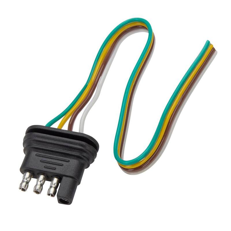TowSmart 12 in., 4-Way Flat Trailer Wiring Connector - 1441