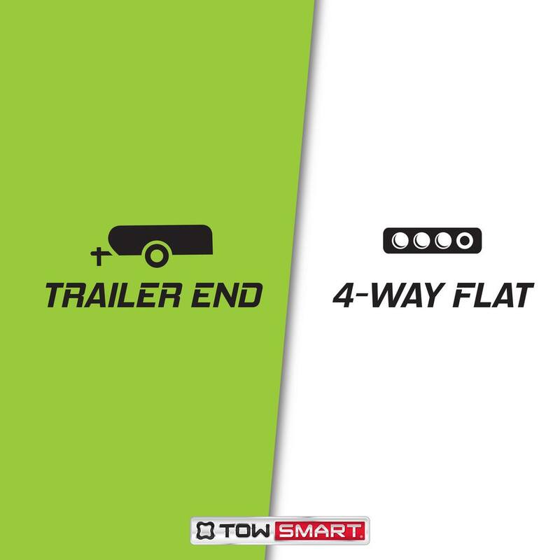 TowSmart 12 in., 4-Way Flat Trailer Wiring Connector - 1441