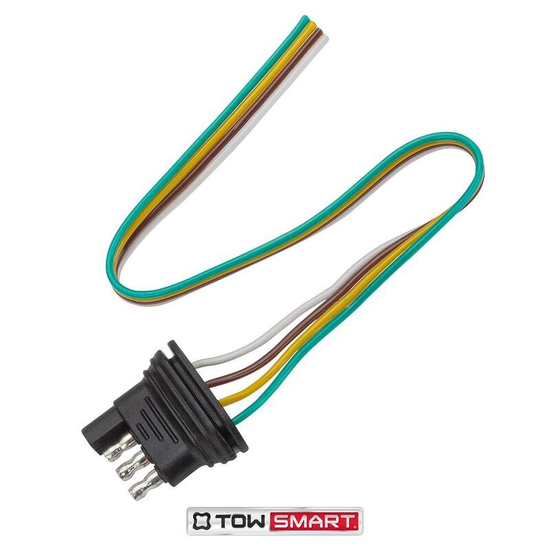 TowSmart 12 in., 4-Way Flat Trailer Wiring Connector - 1441