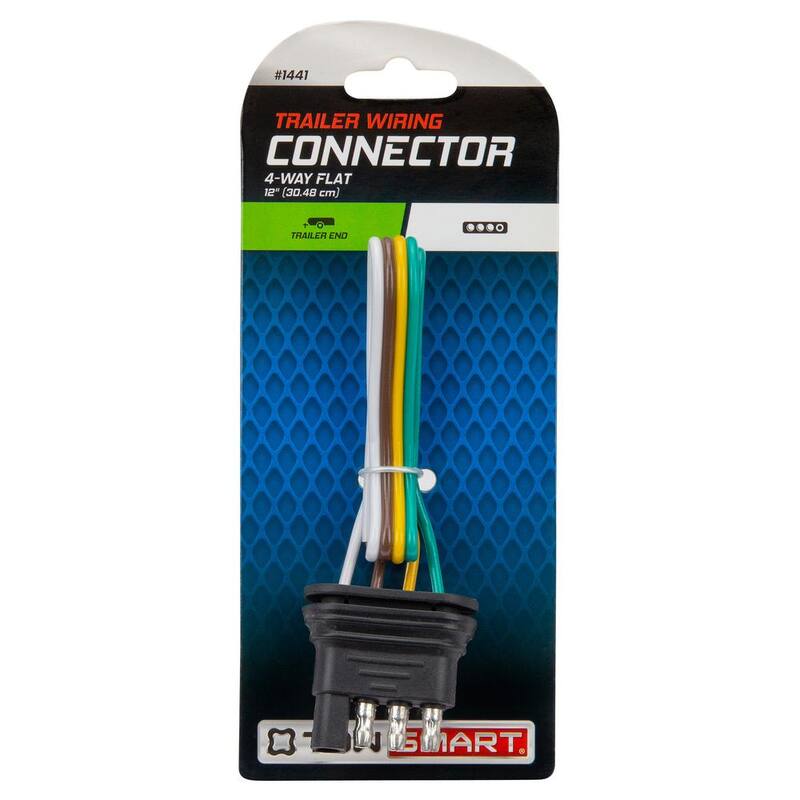 TowSmart 12 in., 4-Way Flat Trailer Wiring Connector - 1441