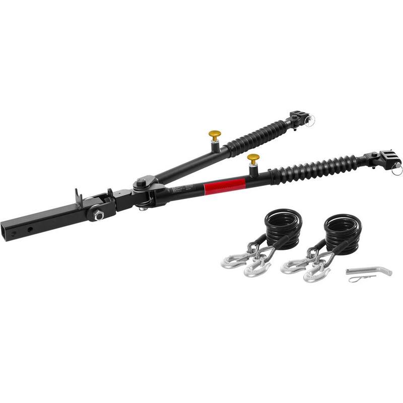 VEVOR Tow Bar Bumper Mount Tow Bar 10,000 lbs. Fits 2-in. Connector with Ropes for RV Car Trailer Truck - LJBKQYG100006Q0GNV0