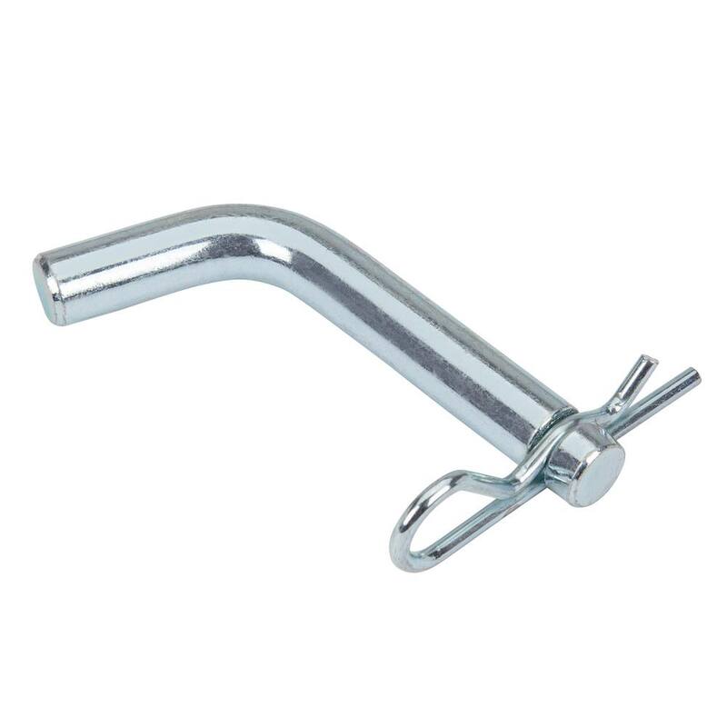 TowSmart Standard 1/2 in. Steel Bent Hitch Pin with Clip - Fits 1-1/4 in. x 1-1/4 in. Hitch Receivers - 731M