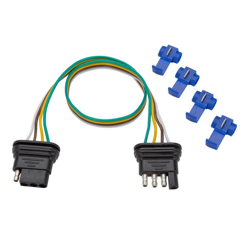 TowSmart 18 in., 4-Way Flat Trailer Light Wiring Kit with Splice Connectors - 1421