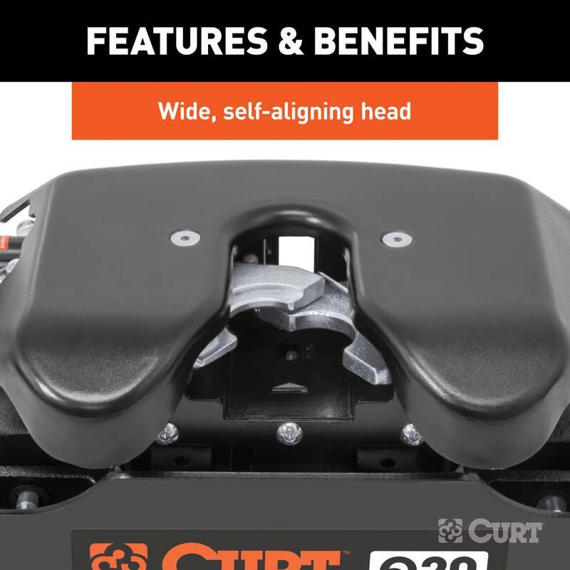 CURT Q20 5th Wheel Hitch with Ford Puck System Roller - 16677