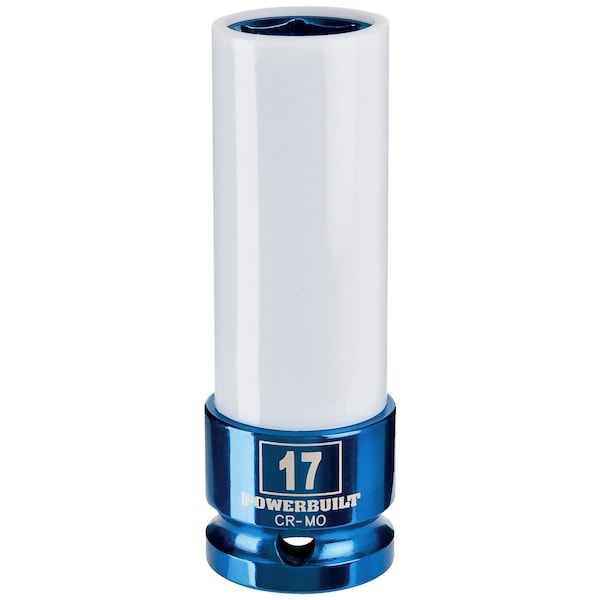 Powerbuilt 1/2" Drive 17Mm Thin Wall Color Lug Nut Skt - 941039