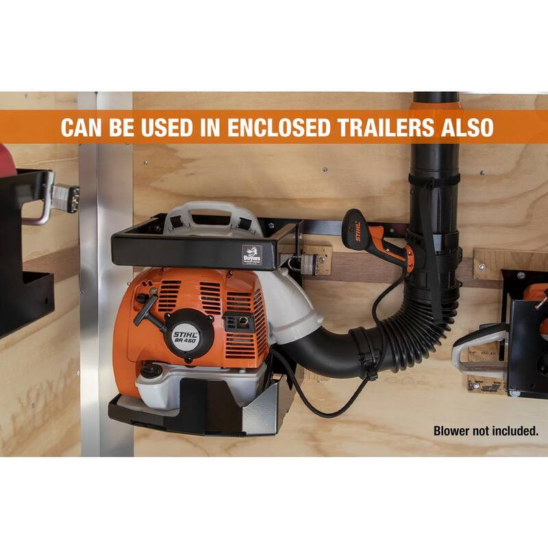 Buyers Products Company Universal Backpack Leaf Blower Rack Holder for Trailer - LT24