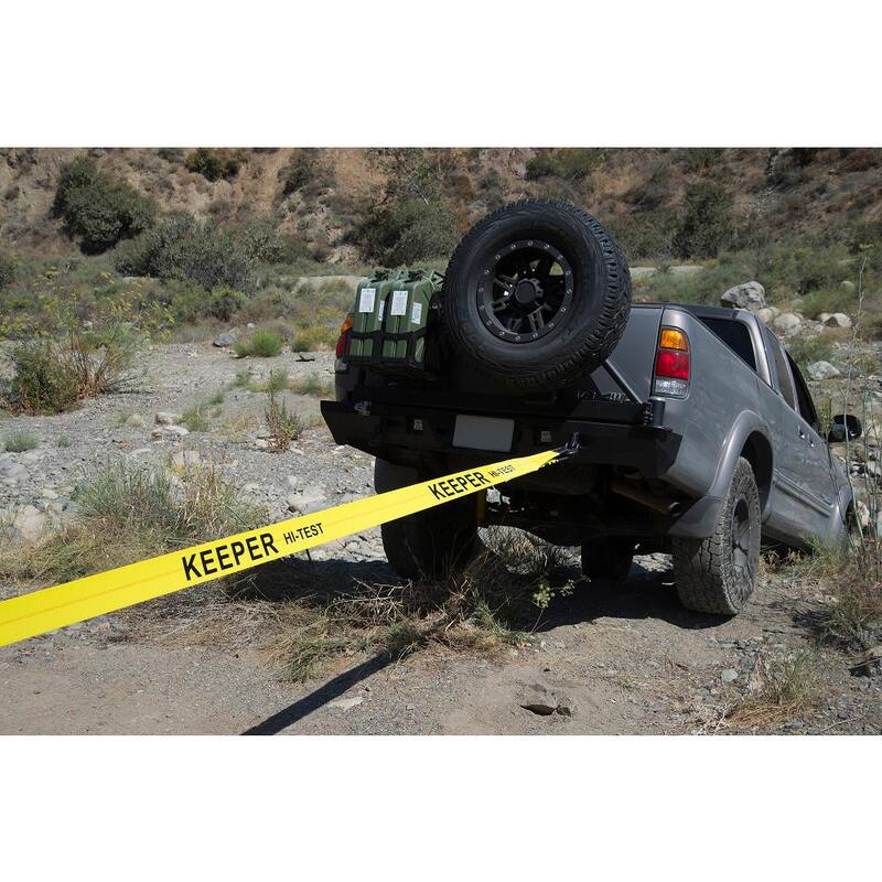 Keeper 30 ft. x 4 in. x 20,000 lbs. Vehicle Recovery Strap with Protected Loops - 02942