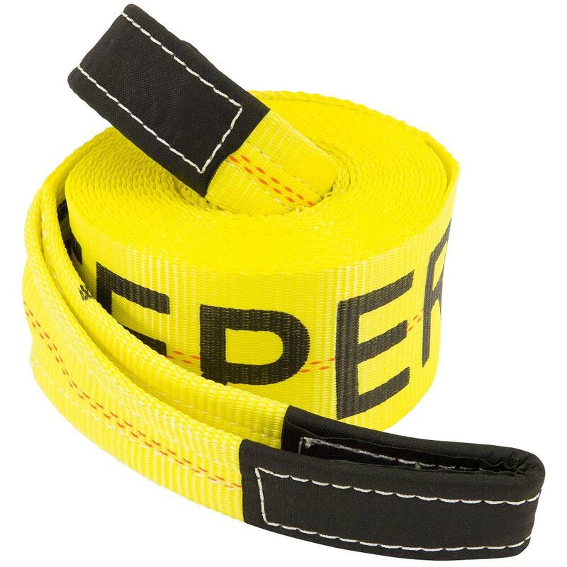 Keeper 30 ft. x 4 in. x 20,000 lbs. Vehicle Recovery Strap with Protected Loops - 02942