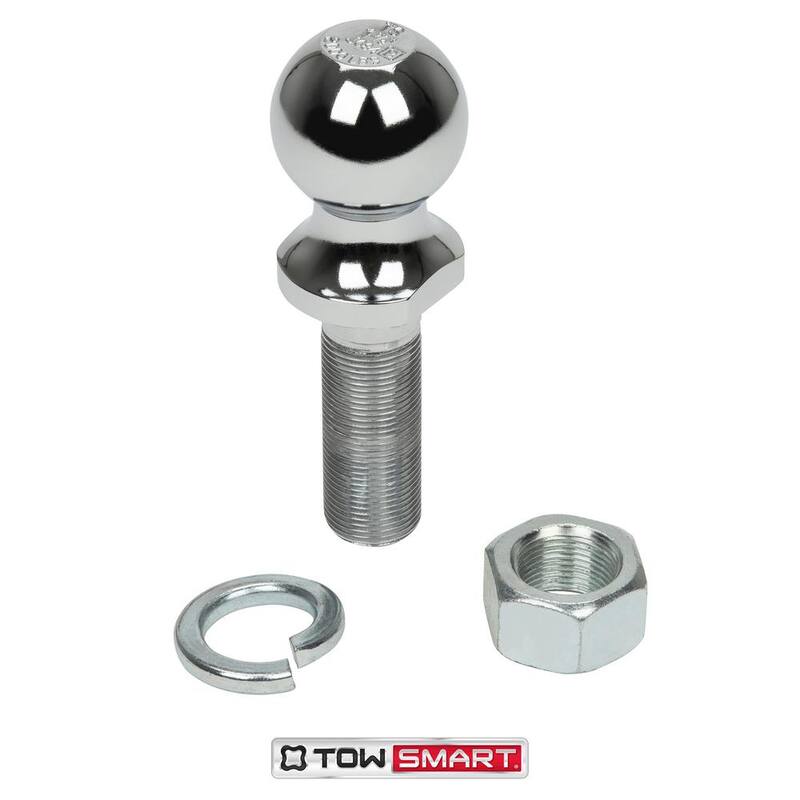 TowSmart Class 1 2,000 lb. 1-7/8 in. Ball Diameter, 1 in. Shank Diameter, 3 in. Shank Length Chrome Trailer Hitch Ball - 766