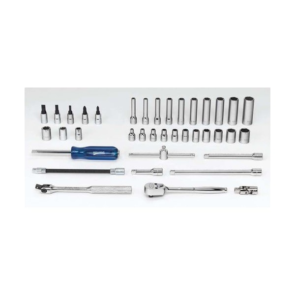 Williams Socket/Tool Set, 38 Pieces, 6-Point, 1/4 Inch Dr - JHWWSM38HFTB