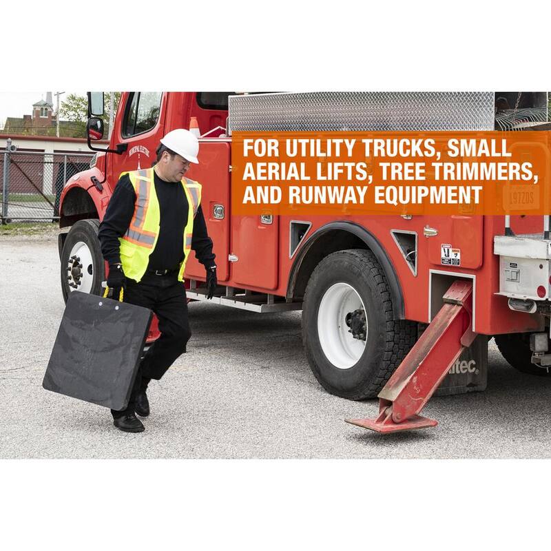 Buyers Products Company 18 in. x 18 in. x 1 in. Polymer Trailer Outrigger Pad - OP18X18P