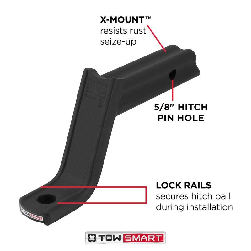 TowSmart Class 3 Baja Collection Security Kit with 2 in. Ball and 5/8 in. Standard Pin, 5-1/4 in. Drop x 4 in. Rise 5000 lbs. - 7337