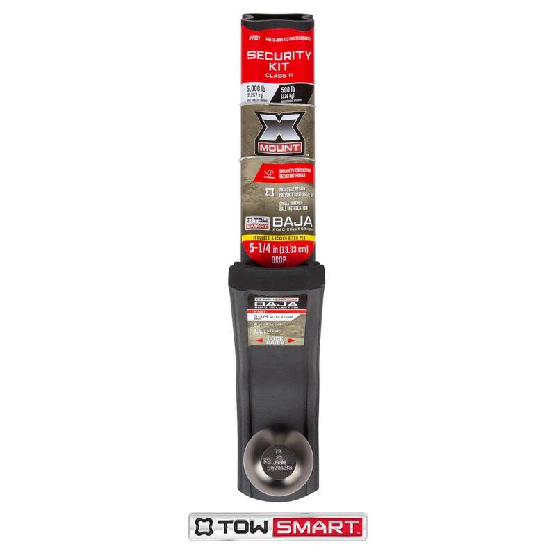 TowSmart Class 3 Baja Collection Security Kit with 2 in. Ball and 5/8 in. Standard Pin, 5-1/4 in. Drop x 4 in. Rise 5000 lbs. - 7337