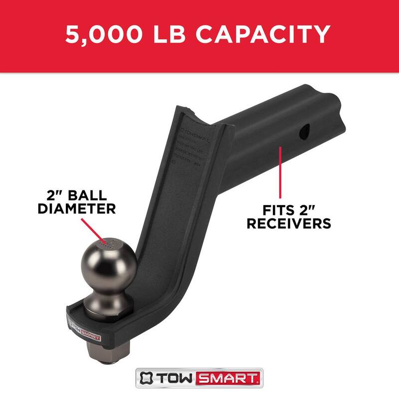 TowSmart Class 3 Baja Collection Starter Kit with 2 in. Ball and 5/8 in. Standard Pin, 5-1/4 in. Drop x 4 in. Rise 5000 lbs. - 7335