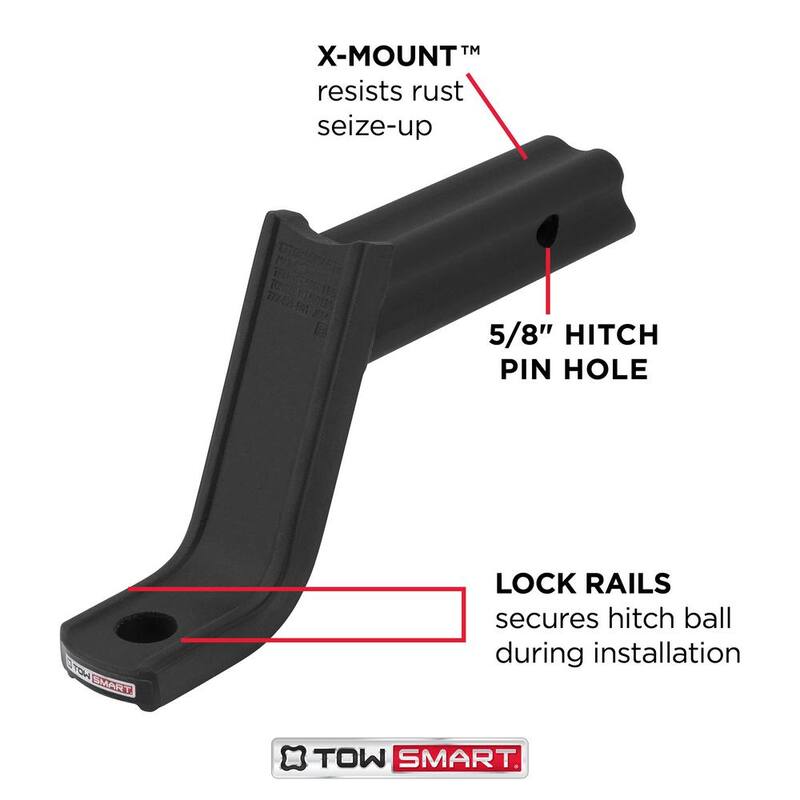 TowSmart Class 3 Baja Collection Starter Kit with 2 in. Ball and 5/8 in. Standard Pin, 5-1/4 in. Drop x 4 in. Rise 5000 lbs. - 7335