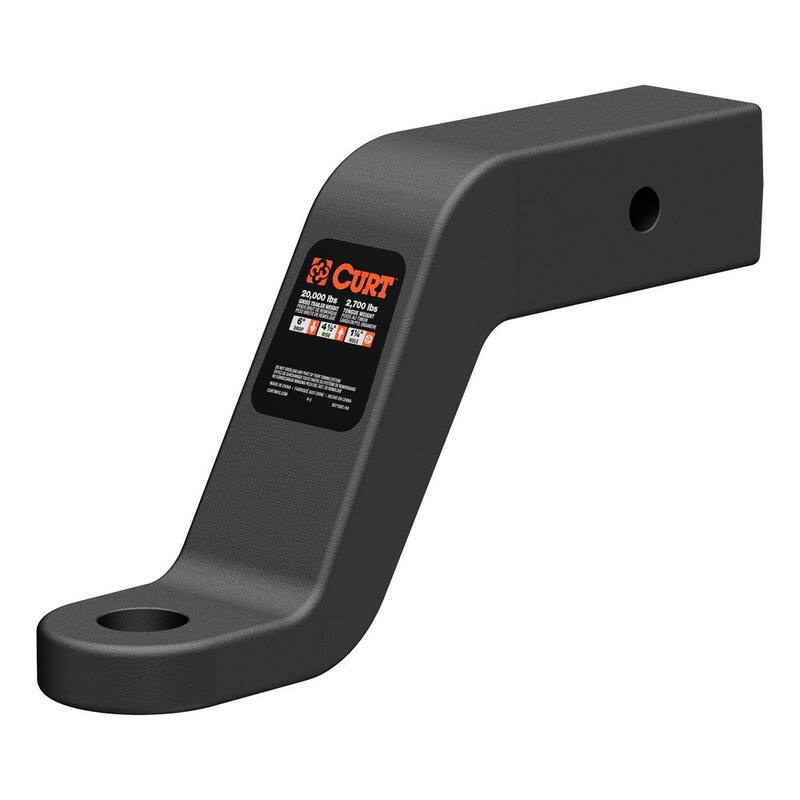 CURT 20,000 lbs. 6 in. Drop Commercial Duty Forged Trailer Hitch Ball Mount Draw Bar (2-1/2 in. Shank) - 45459