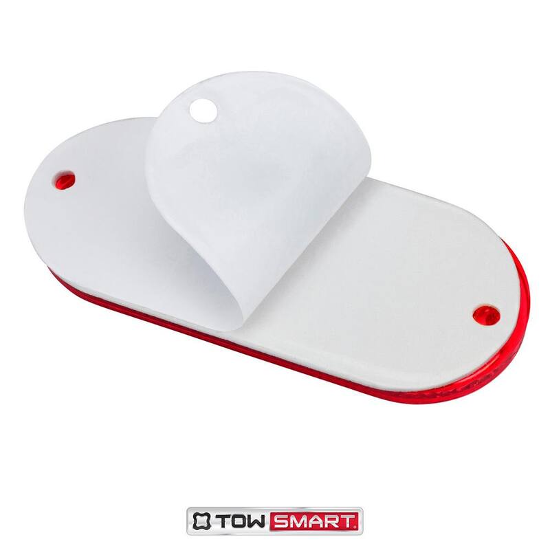 TowSmart 4-1/2 in. x 2 in. Red Quick Mount Oblong Reflector (2-Pack) - 1461